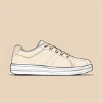 classic light tan sneakers image